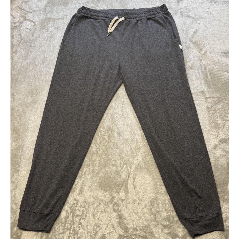 Vuori Ponto Performance Pants Mens Large Gray Joggers Sweatpants Athletic Lounge